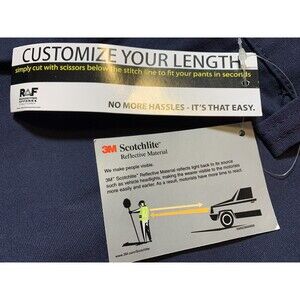 4XL Reflective Apparel Factory 3M Scotchlite "Cut to Fit" 100% Cotton Cargo Navy